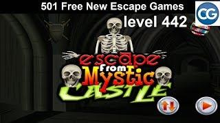 [Walkthrough] 501 Free New Escape Games level 442 - Escape from mystic castle - Complete Game