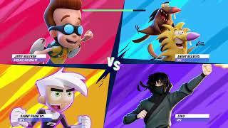 Jimmy Neutron Vs Danny Phantom Vs Zuko Vs Angry Beavers|Nickelodeon All-Star Brawl 2