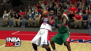 NBA 2K13 (PS3) - Wizards vs. Bucks - John Wall, Bradley Beal, Monta Ellis, Brandon Jennings, etc