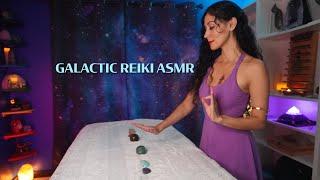 Relaxing Crystal Chakra healing for your Higher self avatar- light language 🩷Galactic Reiki ASMR