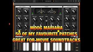 Moog Mariana Synth - 50 Factory Presets that are Great for Horror Movie Soundtracks