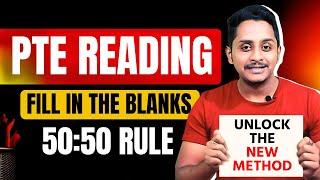 PTE Reading Fill in the Blanks  Master the 50:50 Rule!