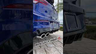 2024 VW Golf R exhaust revs sound menacing  #vw golf #golfr #exhaustsound #enginesound #carsounds