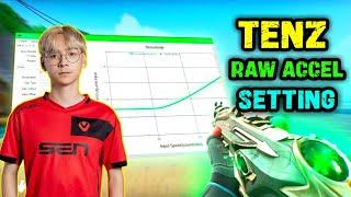 TenZ Raw Accel Settings in Valorant 2024 || raw accel settings for valorant