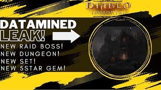 New Data Mined Leaks! New HQ Boss, Set, Dungeon, and Gem! | Diablo Immortal