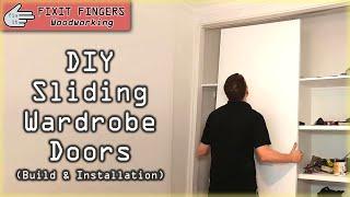 DIY Sliding Wardrobe / Closet Door Build & Installation (Bunnings Cowdroy Door Track)