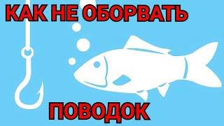 Как не Оборвать Поводок при Вываживании КРУПНОЙ РЫБЫ