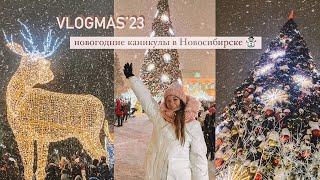 VLOGMAS: каникулы дома // новогодняя атмосфера, главная елка Новосибирска, новый год в кругу семьи