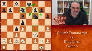 5 Minutes with GM Ben Finegold: Gukesh vs Ding, Game 5