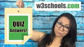 Learn SQL Fast - W3schools SQL Quiz Answers (with Walk-Through)