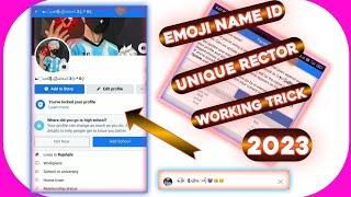 How to make Facebook Emoji name Account I'd 2022 2023 Unique facebok account@MASTER MIND TRICKER