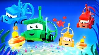 Truck Games, les petits camions   La Course Sous marine ! #camionspourenfants