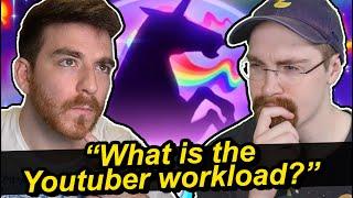 "What is the Youtuber workload like vs other jobs?" (ft Robot Unicorn Attack)