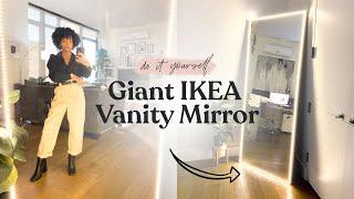 DIY Full Body Vanity Mirror (IKEA Hovet Mirror Hack)