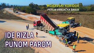 MORAVSKI KORIDOR Ide rizla punom parom, test podloge uspešan, petlja Vrnjačka Banja, 26.10.2024