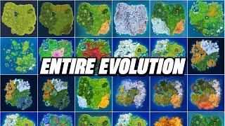 The Entire Evolution Of The Fortnite Map! Chapter 1 Season 1 - Chapter 5 Season 3