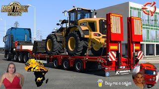 Euro Truck Simulator 2 (1.51) DLC Trailer Kässbohrer by SCS Heavy Delivery to Libia + DLC 's & Mods