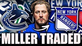 GOODBYE JT MILLER: OFFICIAL TRADE WITH THE NEW YORK RANGERS (CANUCKS RECEIVE FILIP CHYTIL, MANCINI)