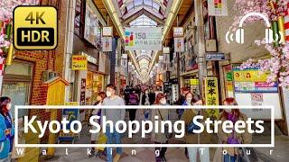 [4K/HDR/Binaural] Kyoto Shopping Streets Walking Tour - Kyoto Japan