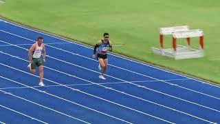 100m 30-34 Men Final, Pan Pacs Masters Games, SAF 8 November 2024