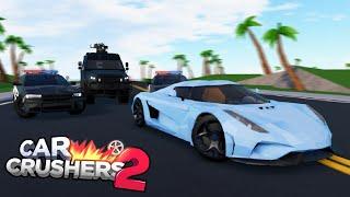 Car Crushers 2 Police Chase! Roblox