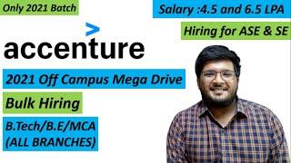 Accenture Off Campus Mega Drive 2021 | Latest off Campus Drive 