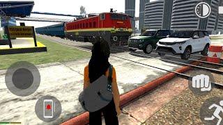 I Try To Stop A Train Front Scorpio N & Fortuner Legender #gta #scorpio