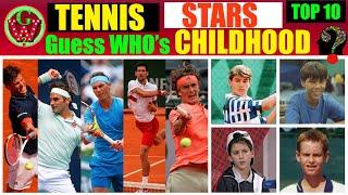 Top 10 Tennis Stars | Who Had Shocking Childhood | Guess the Names?? (Challenge)