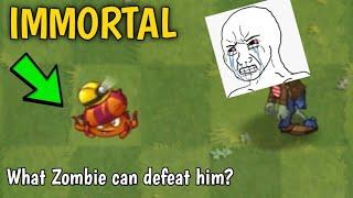 PvZ 2 - What Zombie can defeat IMMORTAL ESCAPE ROOT?