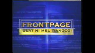 Ian Monsod - Frontpage: Ulat ni Mel Tiangco Theme Music [15-JULY-2002]