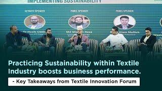 Practicing Sustainability in Textile Industry Boosts Business Performance | Textile Innovation Forum