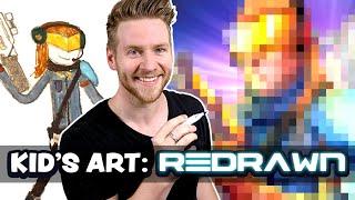 KID'S ART Redrawn by a PROFESSIONAL ARTIST! - Ep.9