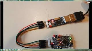 Arduino Pro Mini загрузка sketch Upload code soft reset программная перезагрузка  Своими руками