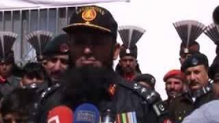 Sector Commander Brig Sakhawat Talks with Media - Passing Out Parade 49Th Batch, FC Balochistan