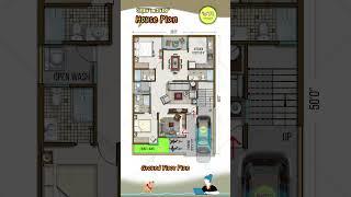 Modern 36×50 Feet House Plan | 2BHK with Stylish Porch & Car Space #houseplan #indianstyle #housemap