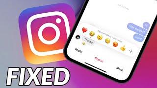 Instagram Emoji Reaction Not Showing Issue, Instagram Chat Reaction Emoji Not Working on iPhone