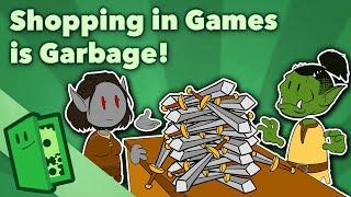 Shopping in Games is Garbage but it doesn't have to be! - Video Game Design - Extra Credits