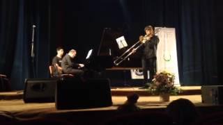 The Young Trombonist playing beautifully -the Class of Stanislav Pochekanski!