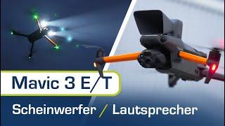 Live-Test vom Scheinwerfer und Lautsprecher für die Mavic 3 E/T