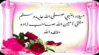 morawaja meelad/bayan mufthi ameen ullah sahab zadah