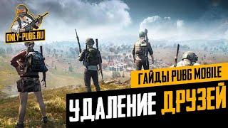 Как удалить друзей в Pubg Mobile