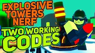 2 WORKING CODES | Explosive Towers NERF | VIP+ Buff? | Tower Defense Simulator June Shadow Updates