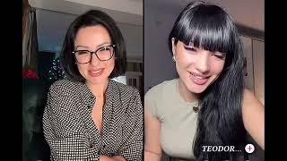 Teodora si mama ei pe Live! Ce spune doamna Simona despre relatia dintre Teo si Dorobantu!