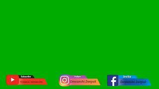 Social Media Green Screen Video Subscribe Inst Facebook | Technical Dewanshi