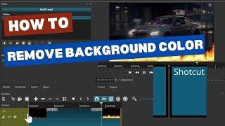 How to Remove Black Background in Shotcut Video Editor? #shotcut #backgroundremover #videoediting