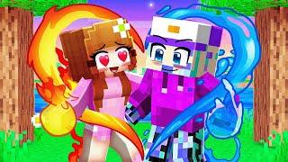 Fire Girl and Water Dash Love Story in Minecraft…