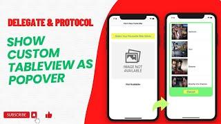 How to Show Custom TableView as PopOver to Another ViewController in Swift 5 XCode | Hindi | iOS