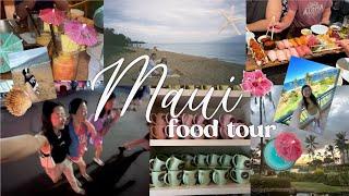 MAUI Food Tour & travel vlog | best restaurants, poke, coffee & more!