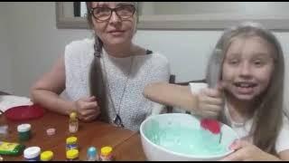 Fazendo Slime com a mamãe!