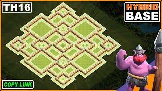 NEW ! Town Hall 16 (TH16) Trophy/Hybrid Base [After TH17 Update] with COPY LINK - Clash of Clans